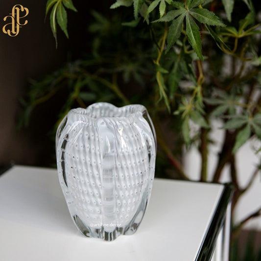 Bubble Glass Vase – Handmade Artisanal Design