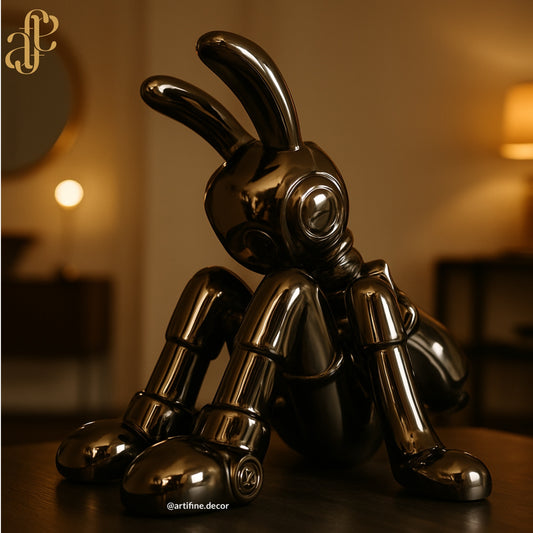 An Exclusive Glossy Bunny – Premium Art Statement