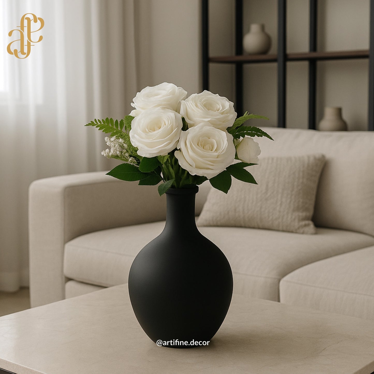 Matte Vase Set – Minimalist Elegance
