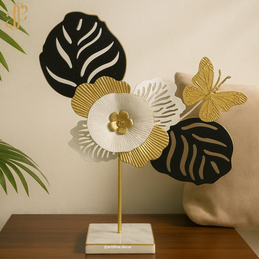Golden Butterfly Bloom Sculpture
