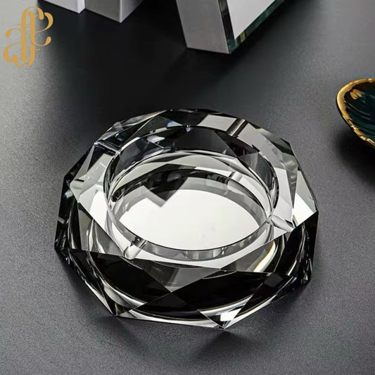 Crystal-Cut Diamond Ashtray