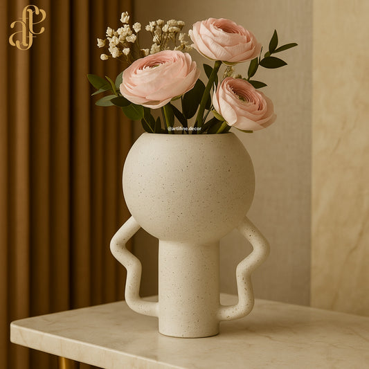 Hands-on Hip Ceramic Vase