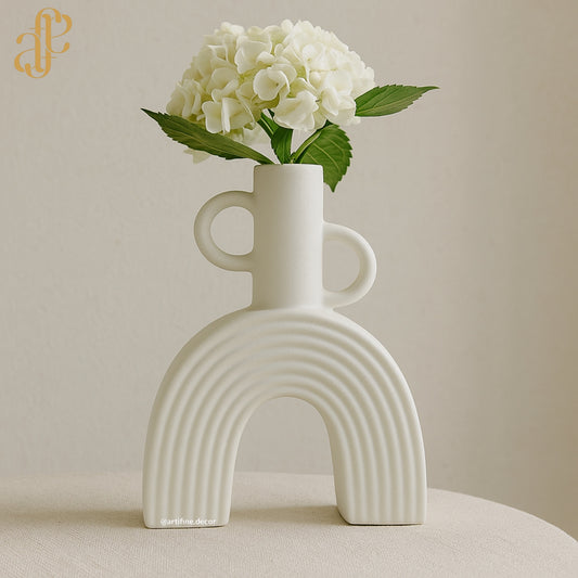 Arch Ceramic Vase – Sculptural Modern Minimalist Decor