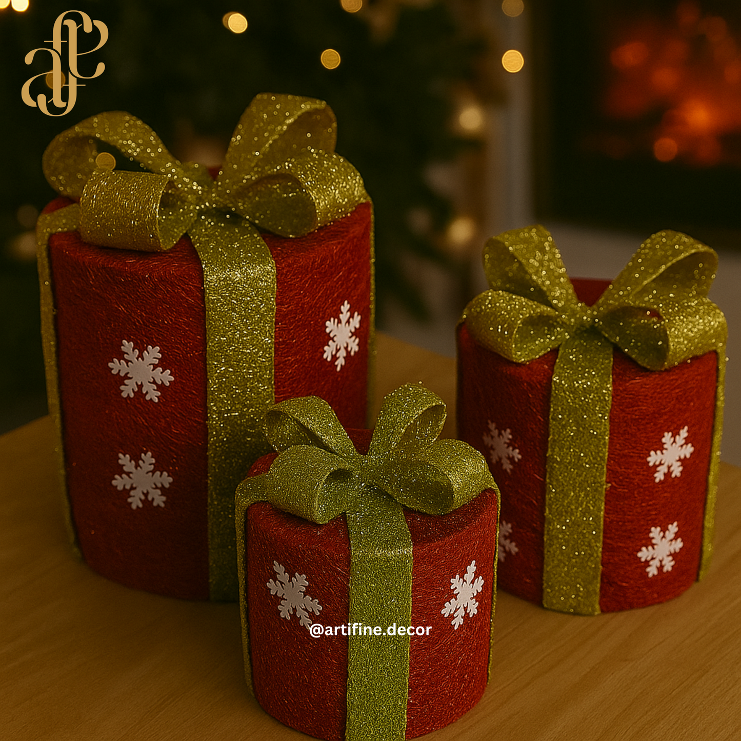 🎁 Christmas Gift Box Décor – Sparkly, Festive & Eye-Catching