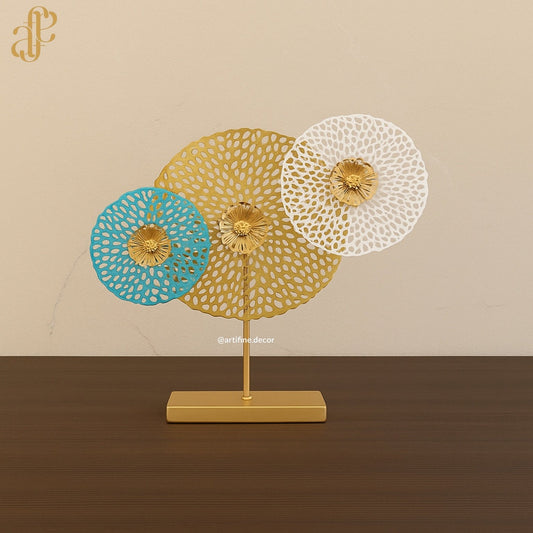 Golden Harmony Disc Sculpture