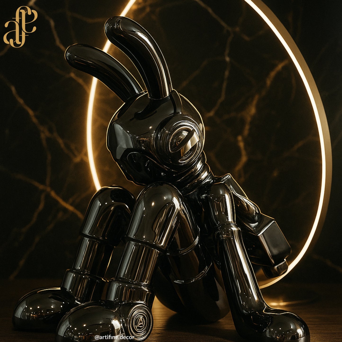 An Exclusive Glossy Bunny – Premium Art Statement