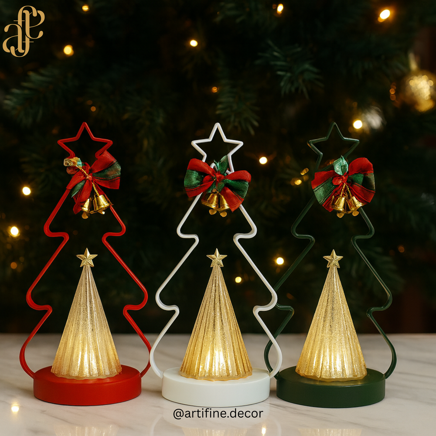 🎄 LED Christmas Tree Lanterns – Festive, Cozy & Decorative