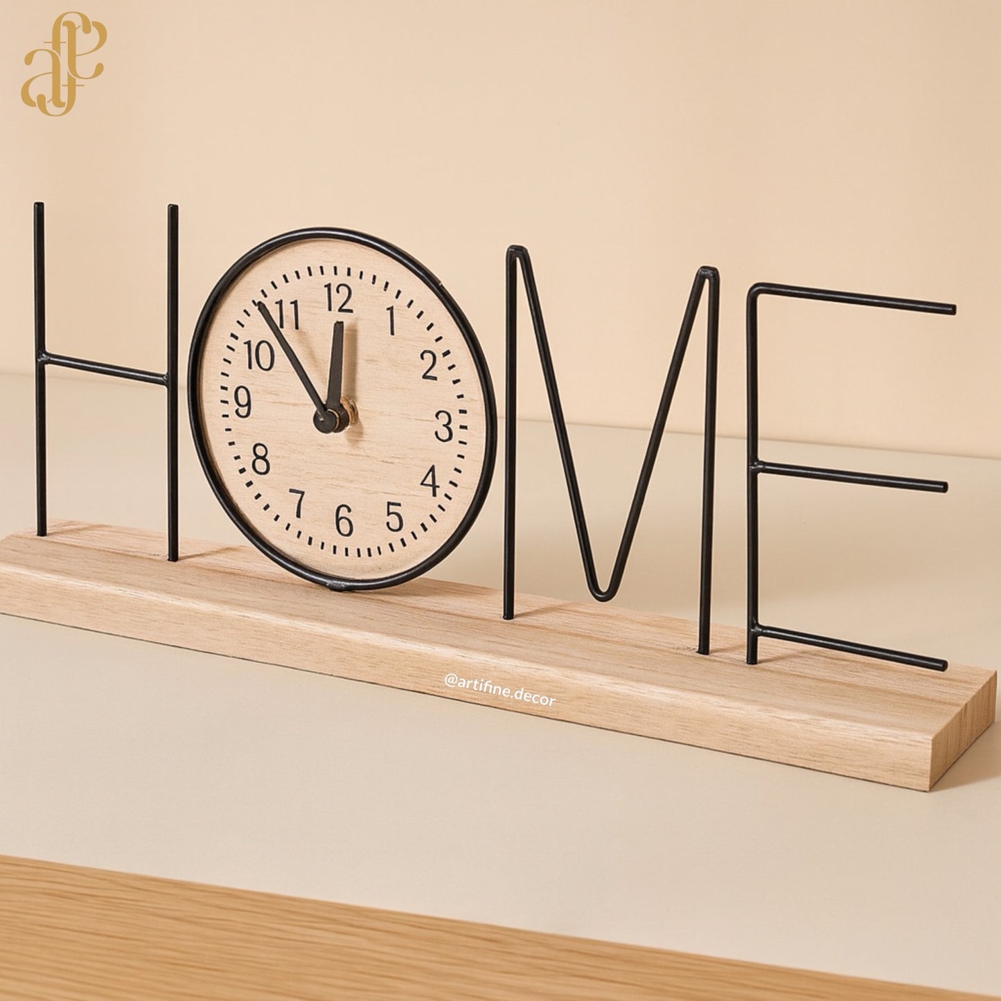 LOVE & HOME Table Clock Collection – Set of two