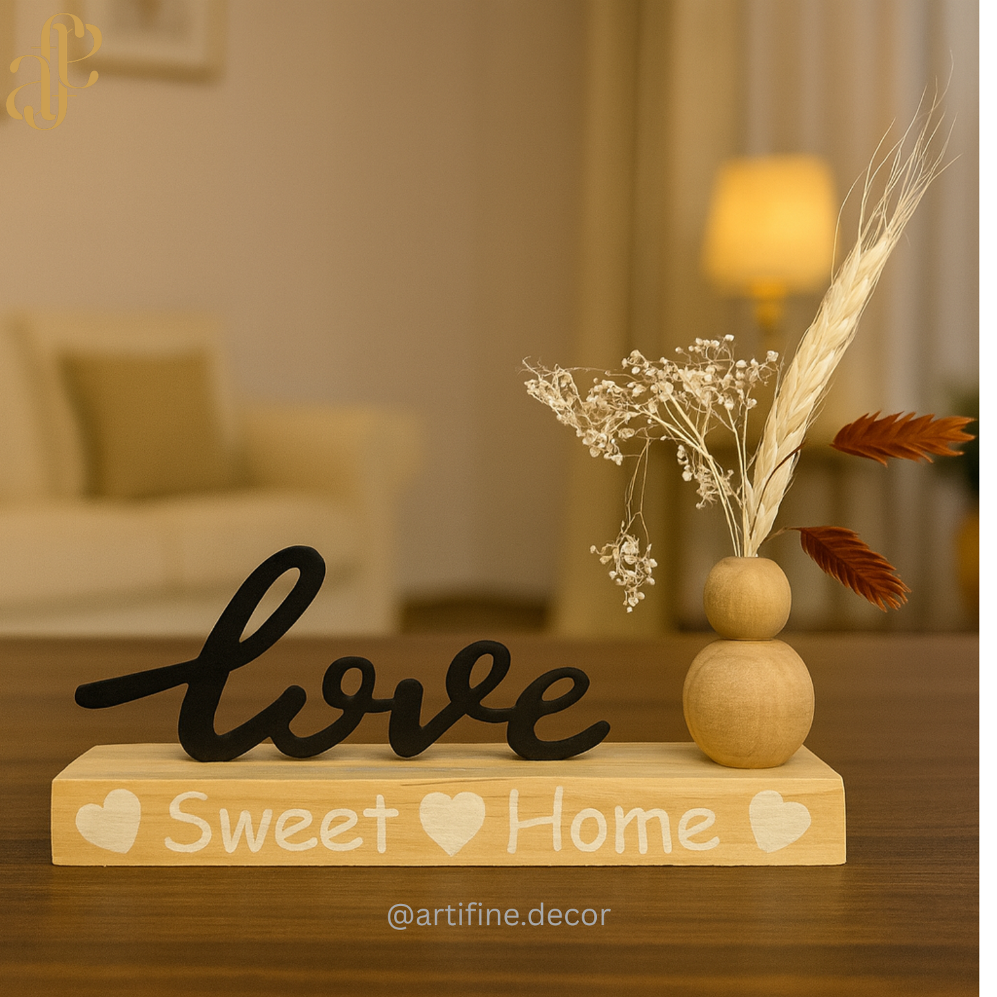 Love Sweet Home Wooden Décor