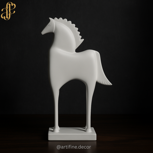 Modern Horse Sculptures – Black & White