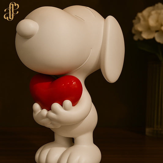 Love Pup- Snoopy Holding a Red Heart