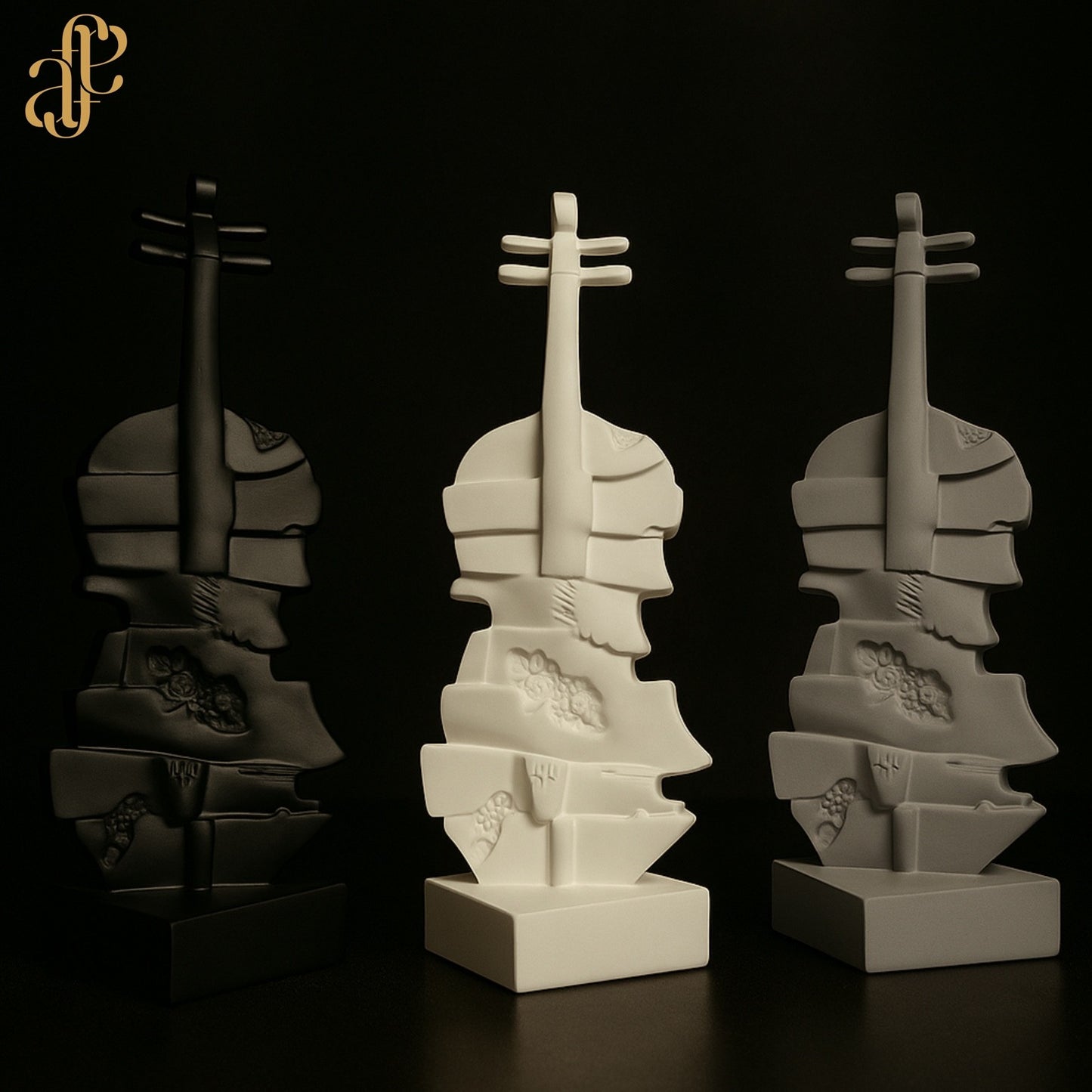 Violin Sculpture – Abstract Musician-Inspired Decor