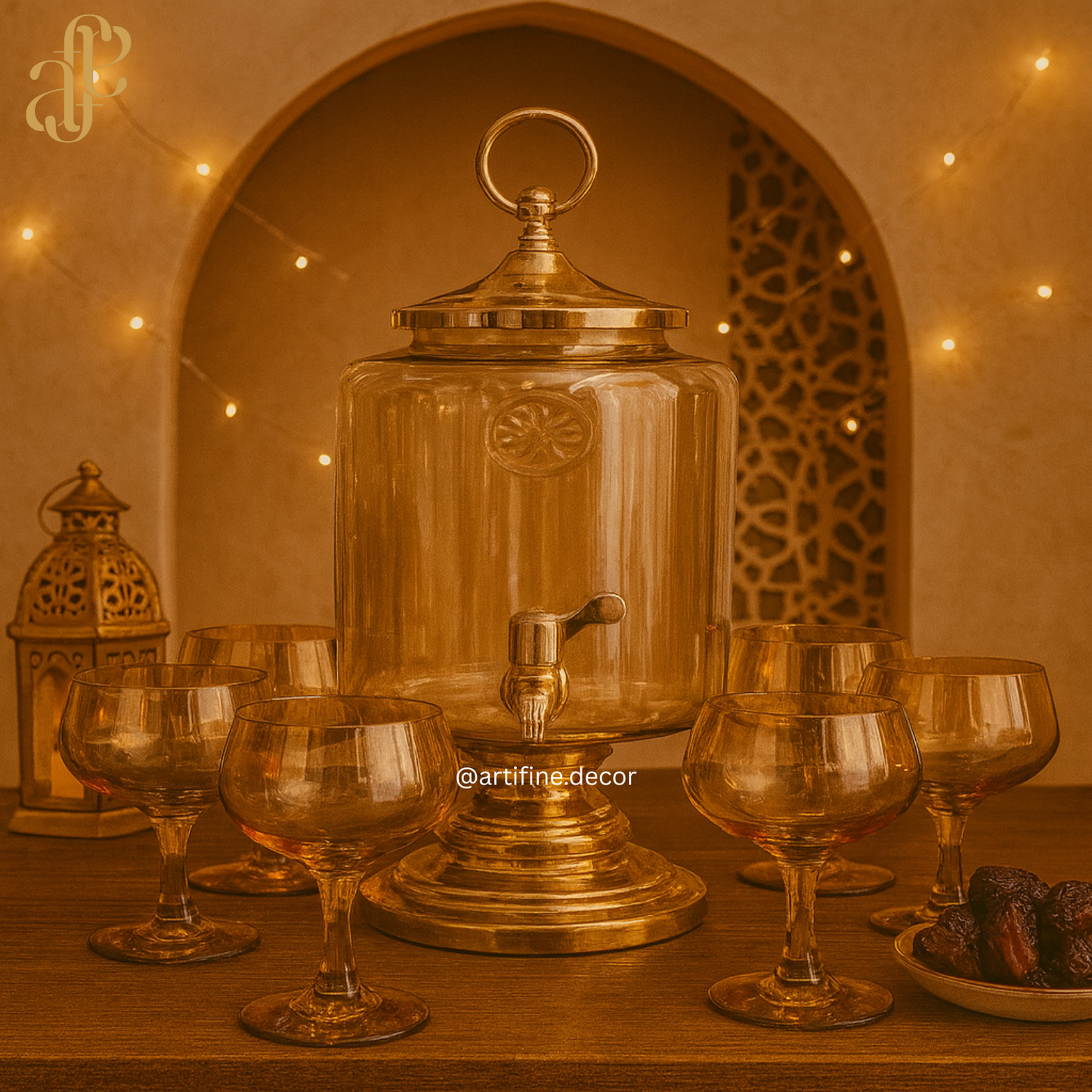 Dispenser set with 6 Cups