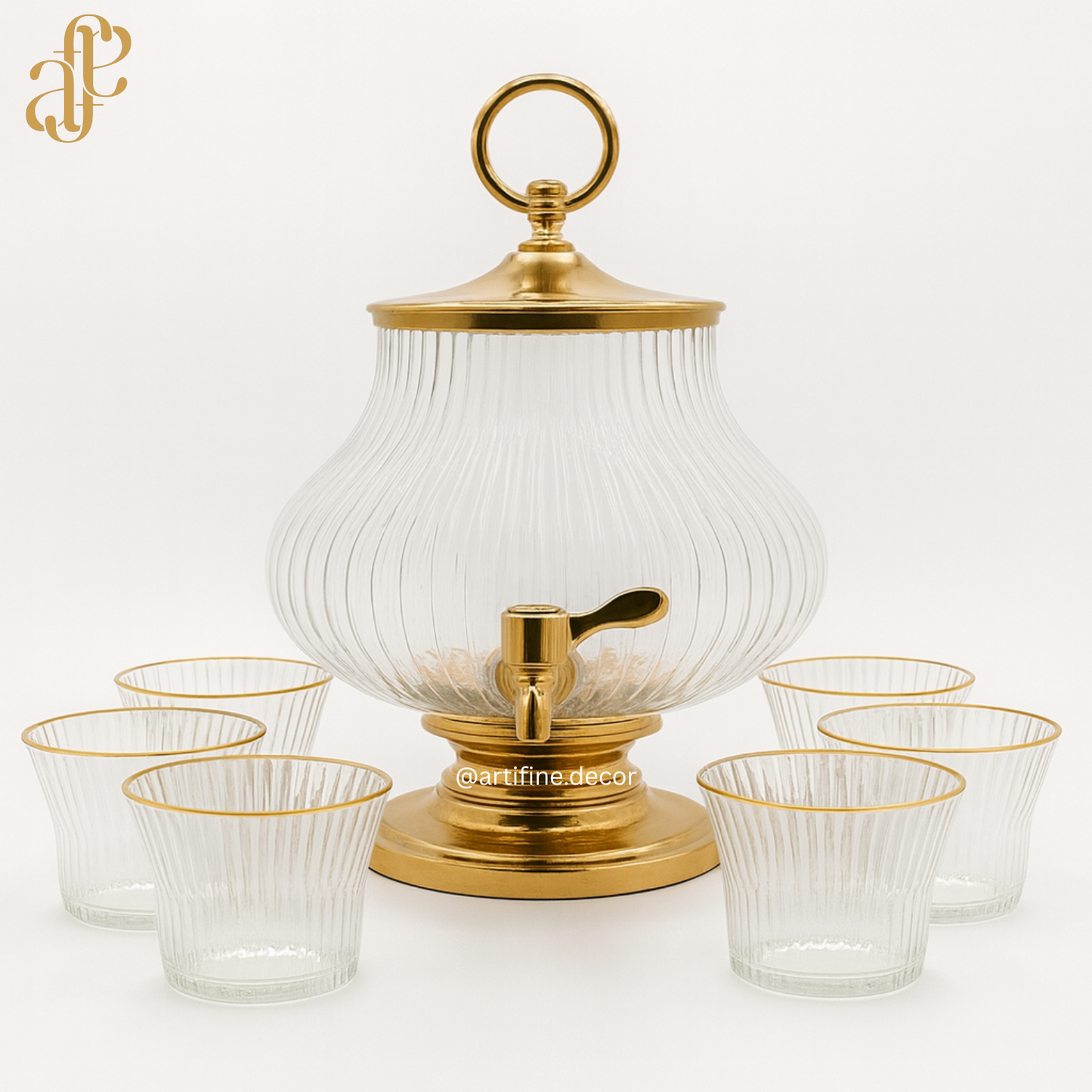 Dispenser set with 6 cups