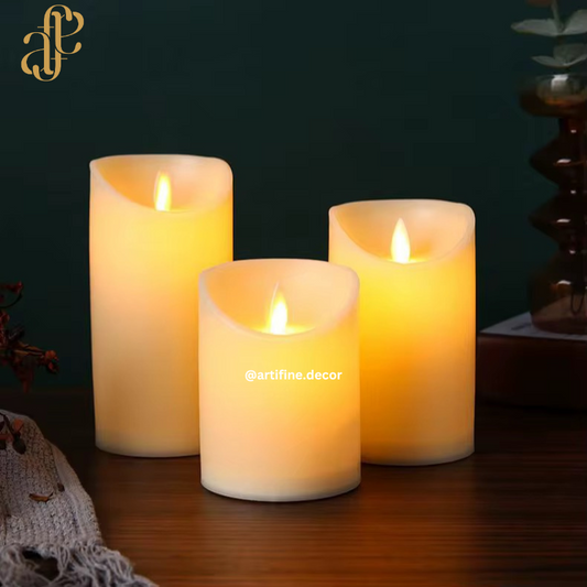 LED Candle Trio – Elegant Set