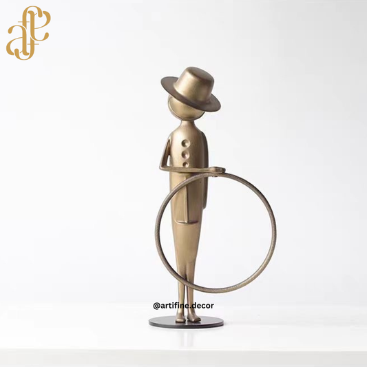 Modern Golden Figurine Set – Minimal, Artistic & Luxurious