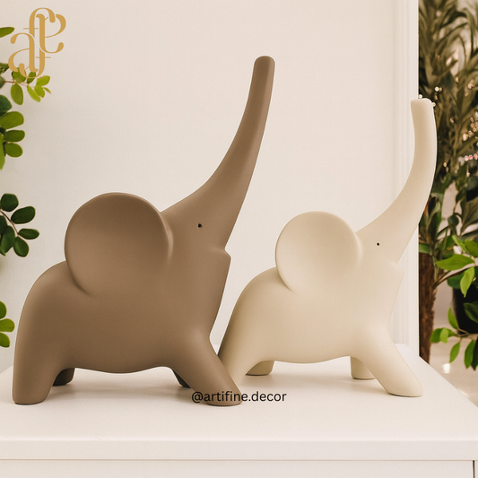 Modern Elephant Figurines – Cute, Minimal & Stylish