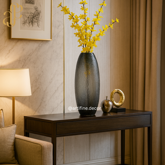 Textured Glass Vase Collection