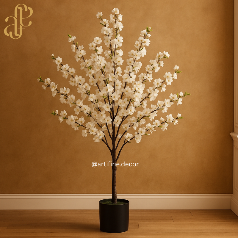 Luxury Artificial Cherry Blossom Tree – Real-Touch Floral Tree (1.3m & 1.7m)