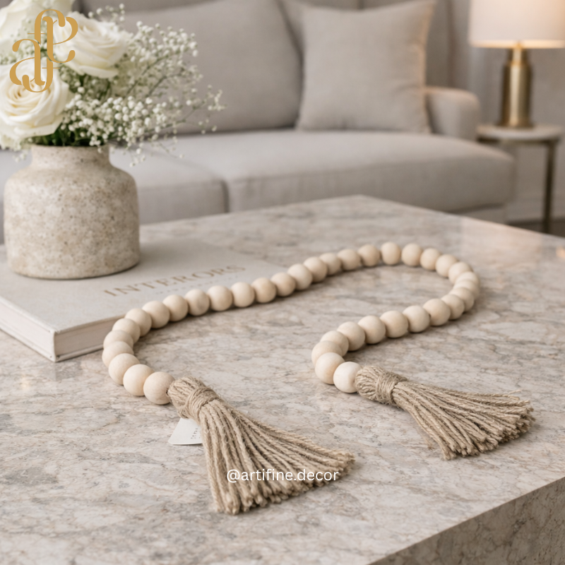 Decorative Real Wood Rosary