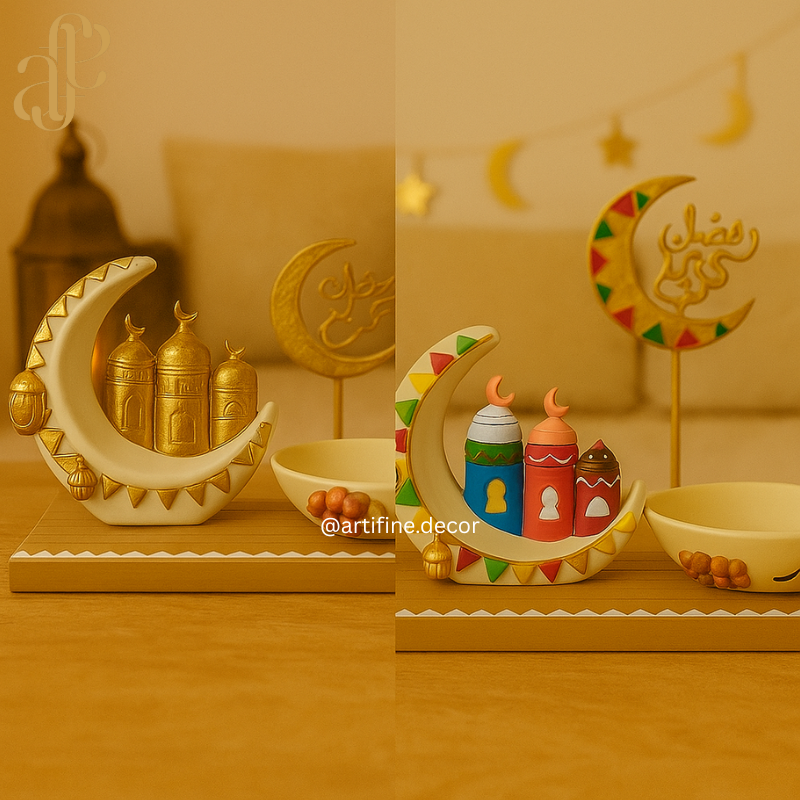 Ramadan Date Platter with a cresenet