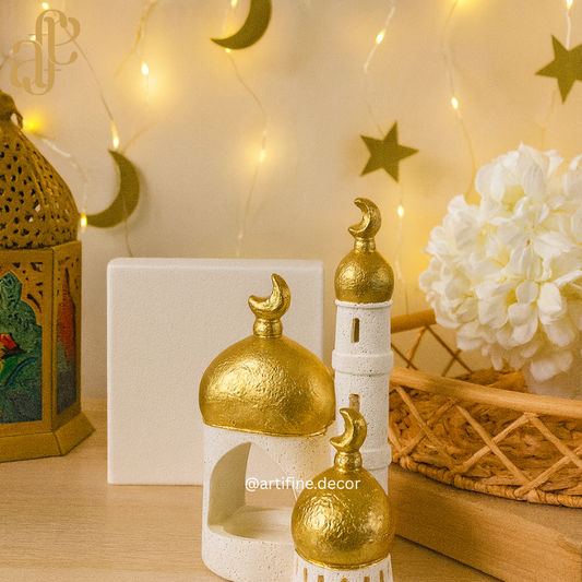 Ramadan Minaret Decor with Candle