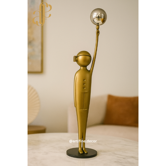 Luxury Bronze & Gold Abstract Metal Sculptures