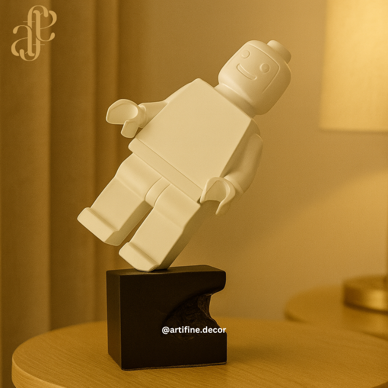 Modern Lego-Inspired Figures – Available in White or Black