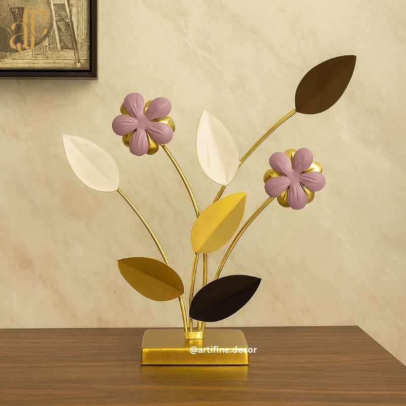 Pastel Blossom Metal Sculpture