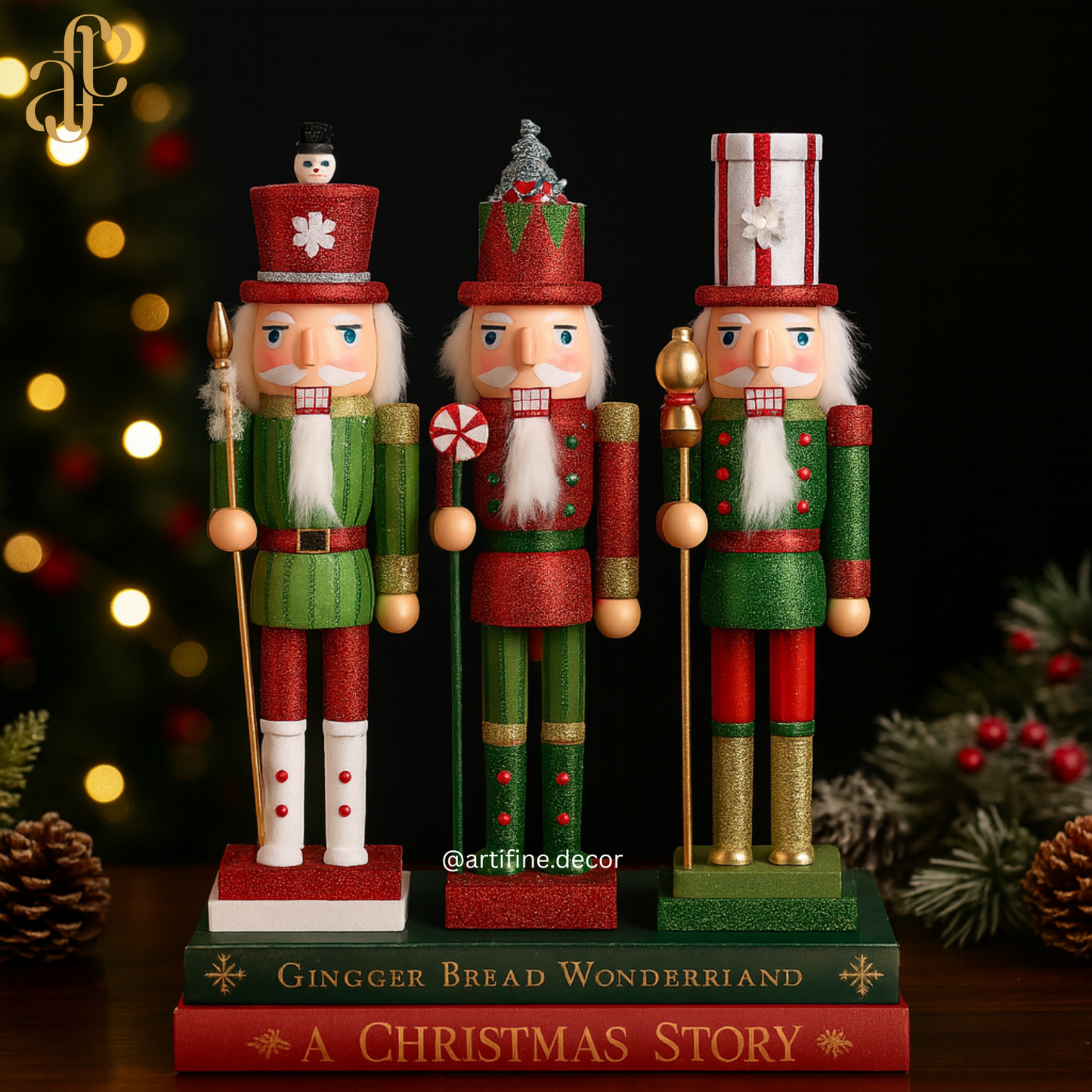 ✨ Festive Nutcracker Trio – Holiday Limited Edition - Glittered ✨