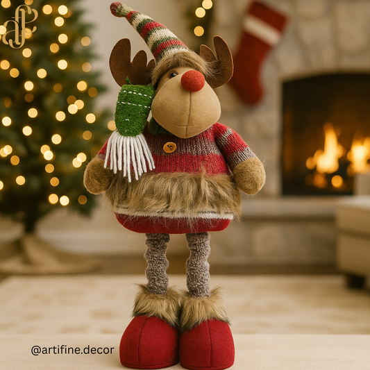 Christmas Reindeer Plush Decor! 🎄❤️