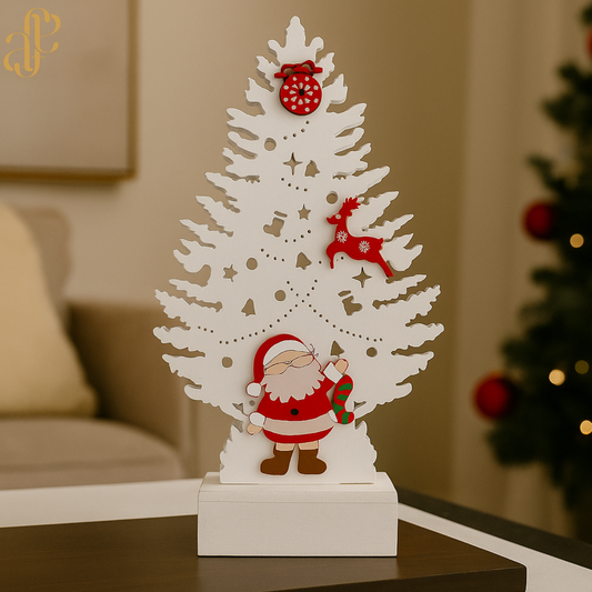 Wooden Santa Tree Ornament🎅🏼