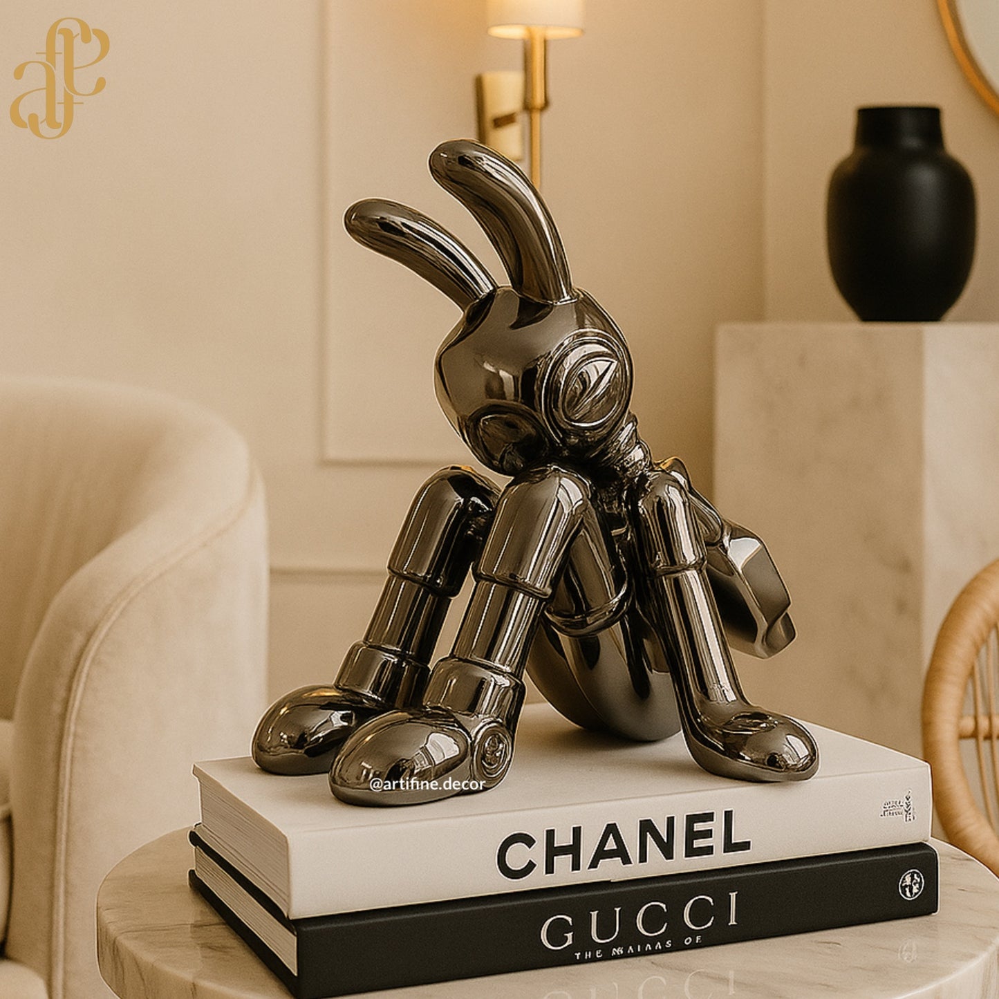 An Exclusive Glossy Bunny – Premium Art Statement