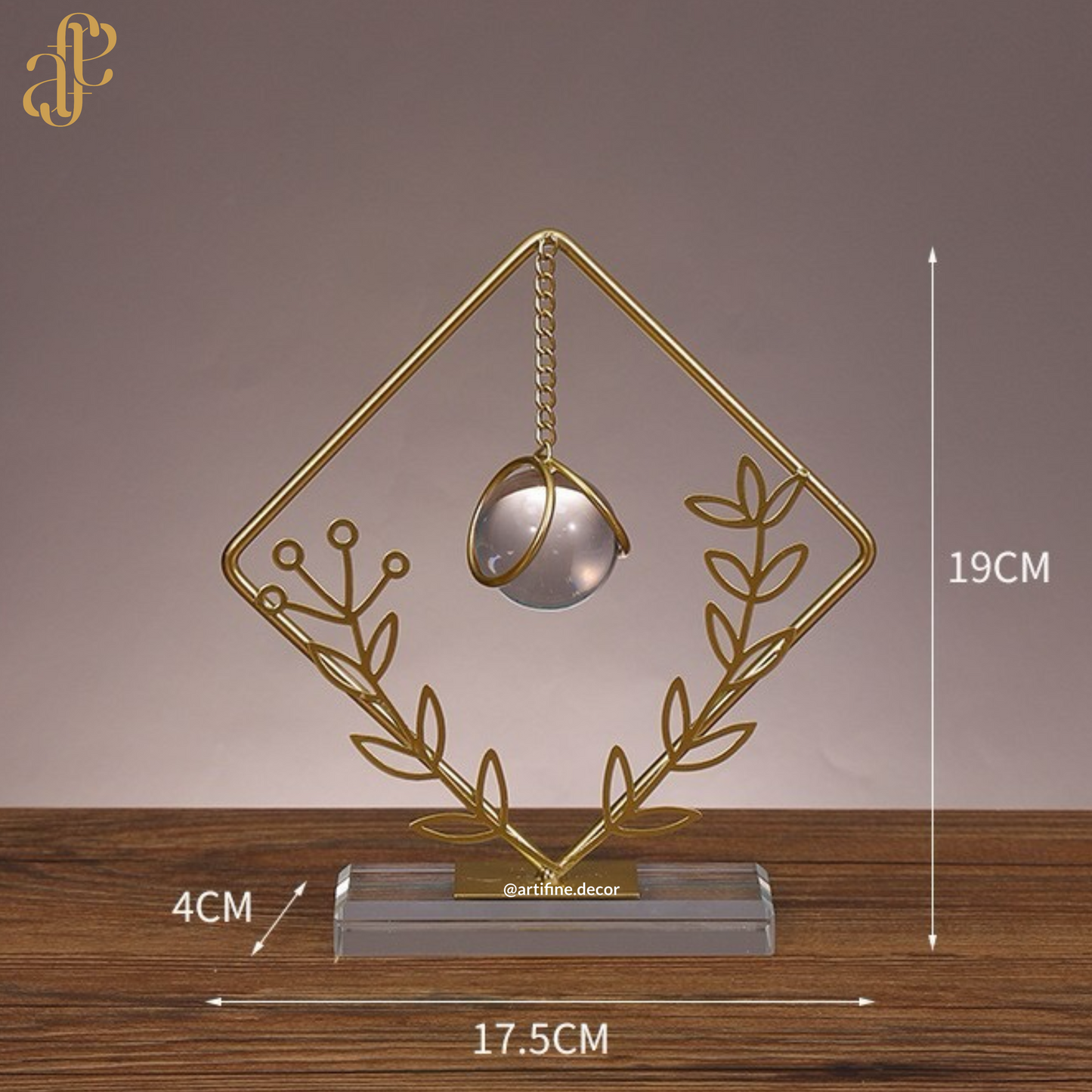 Golden Balance Crystal Sculpture Collection