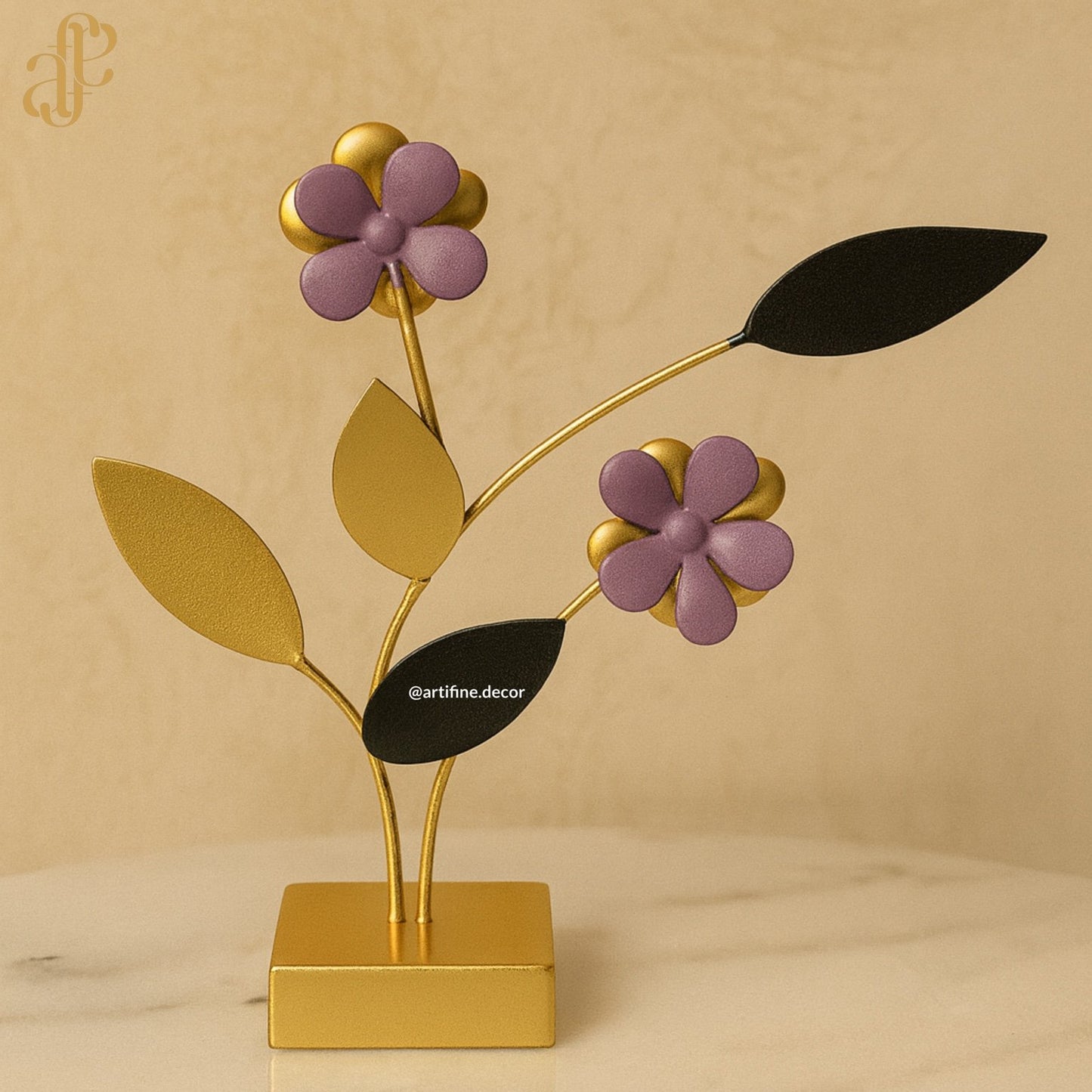 Pastel Blossom Metal Sculpture