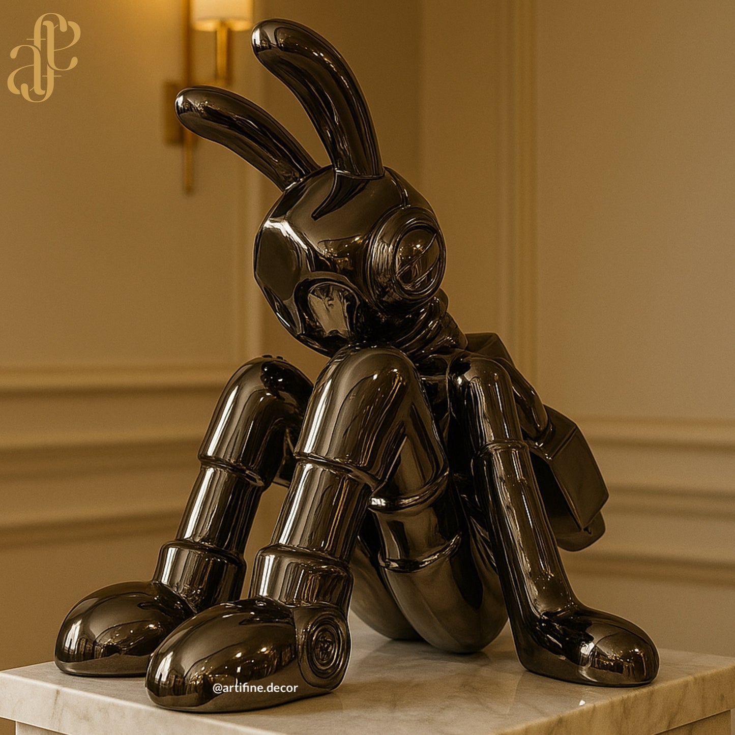 An Exclusive Glossy Bunny – Premium Art Statement