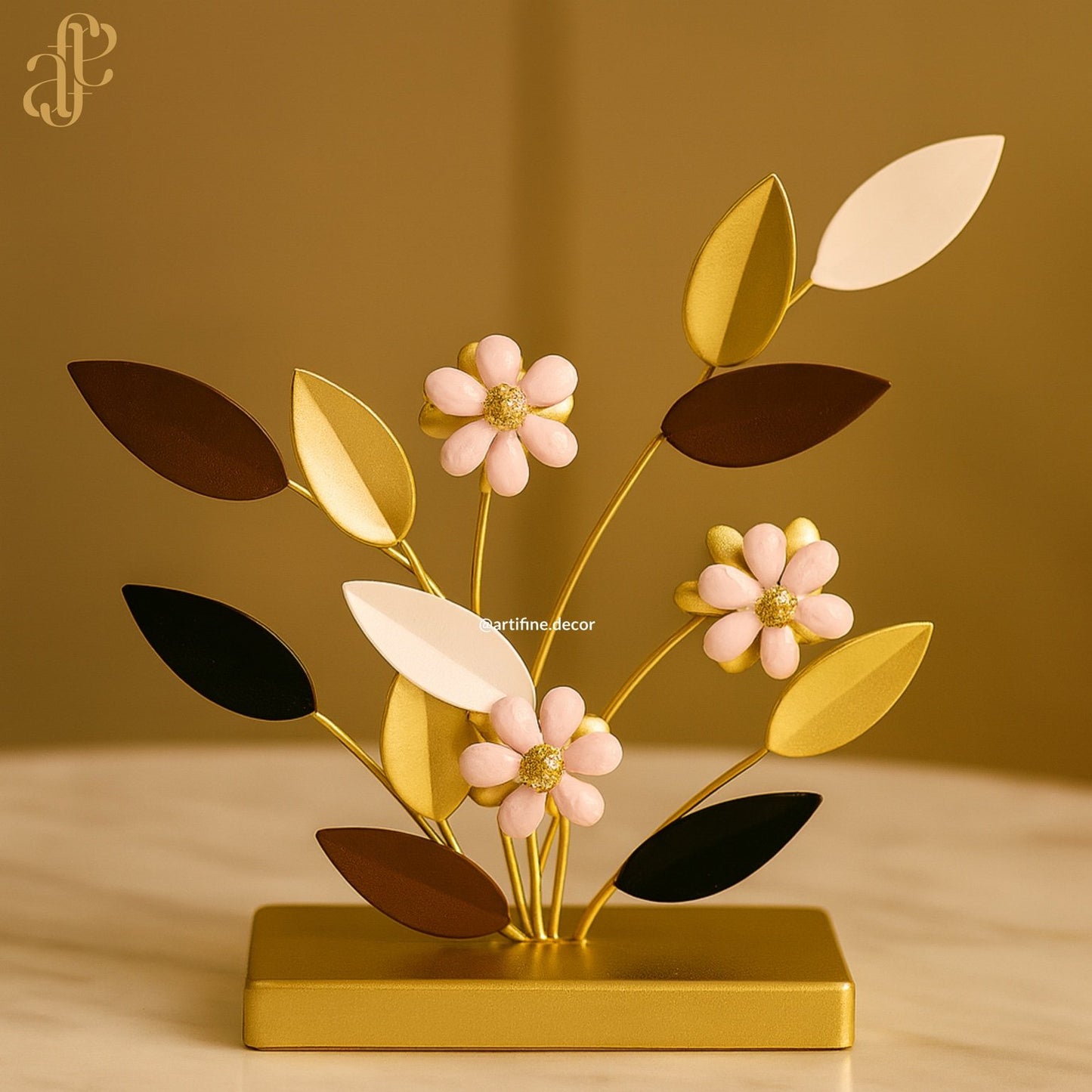 Lavender Bloom Metal Sculpture