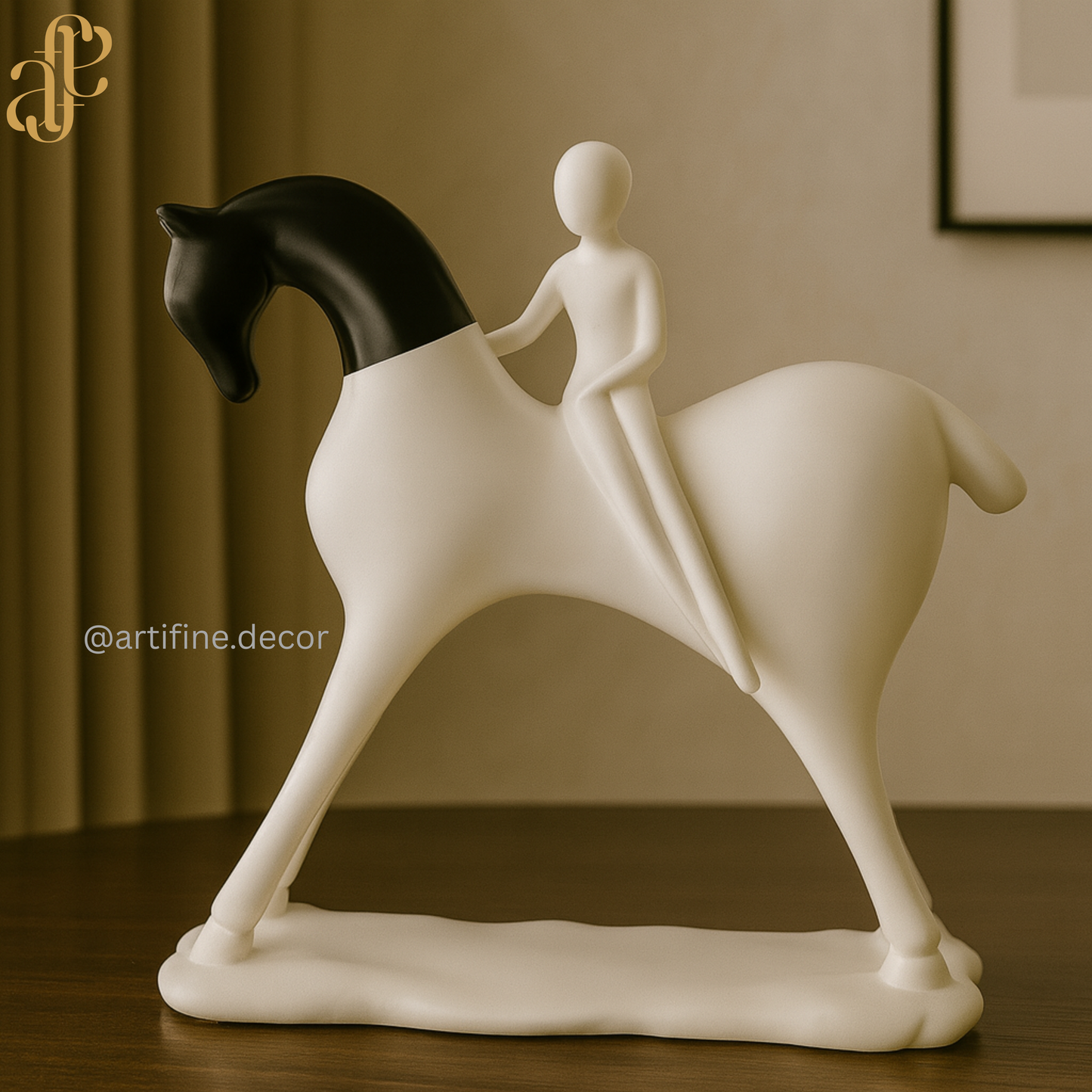 Equestrian Harmony Sculptures – Black & White