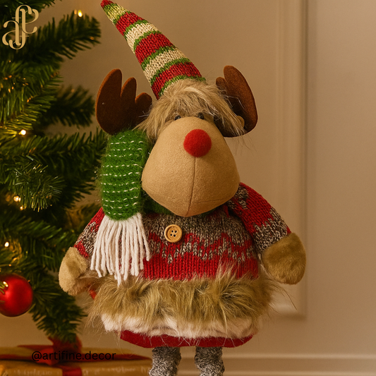 Christmas Reindeer Plush Decor! 🎄❤️