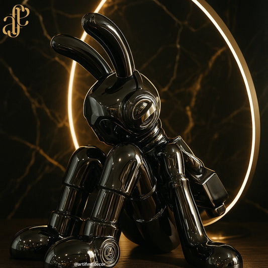 An Exclusive Glossy Bunny – Premium Art Statement