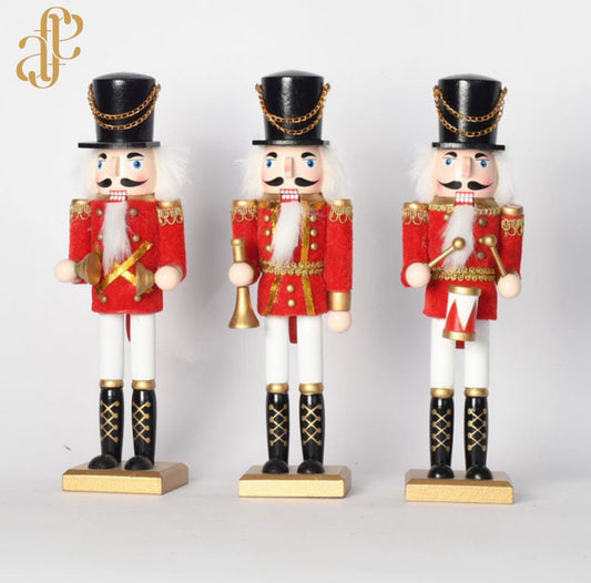 Nutcracker in Red Suede Suit
