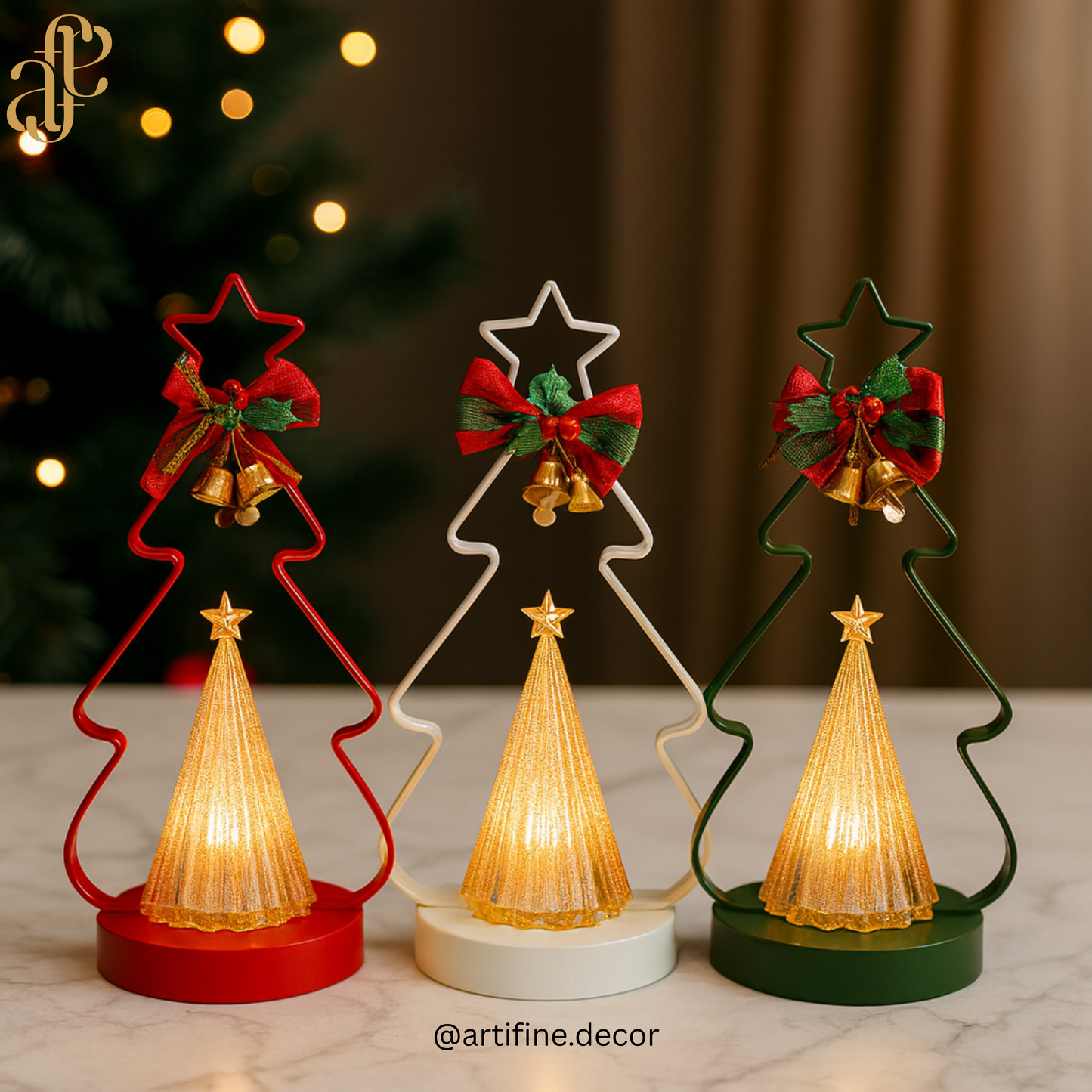 🎄 LED Christmas Tree Lanterns – Festive, Cozy & Decorative