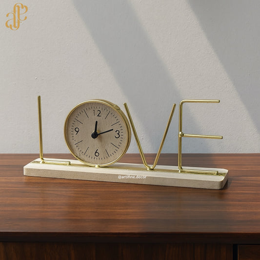 LOVE & HOME Table Clock Collection – Set of two