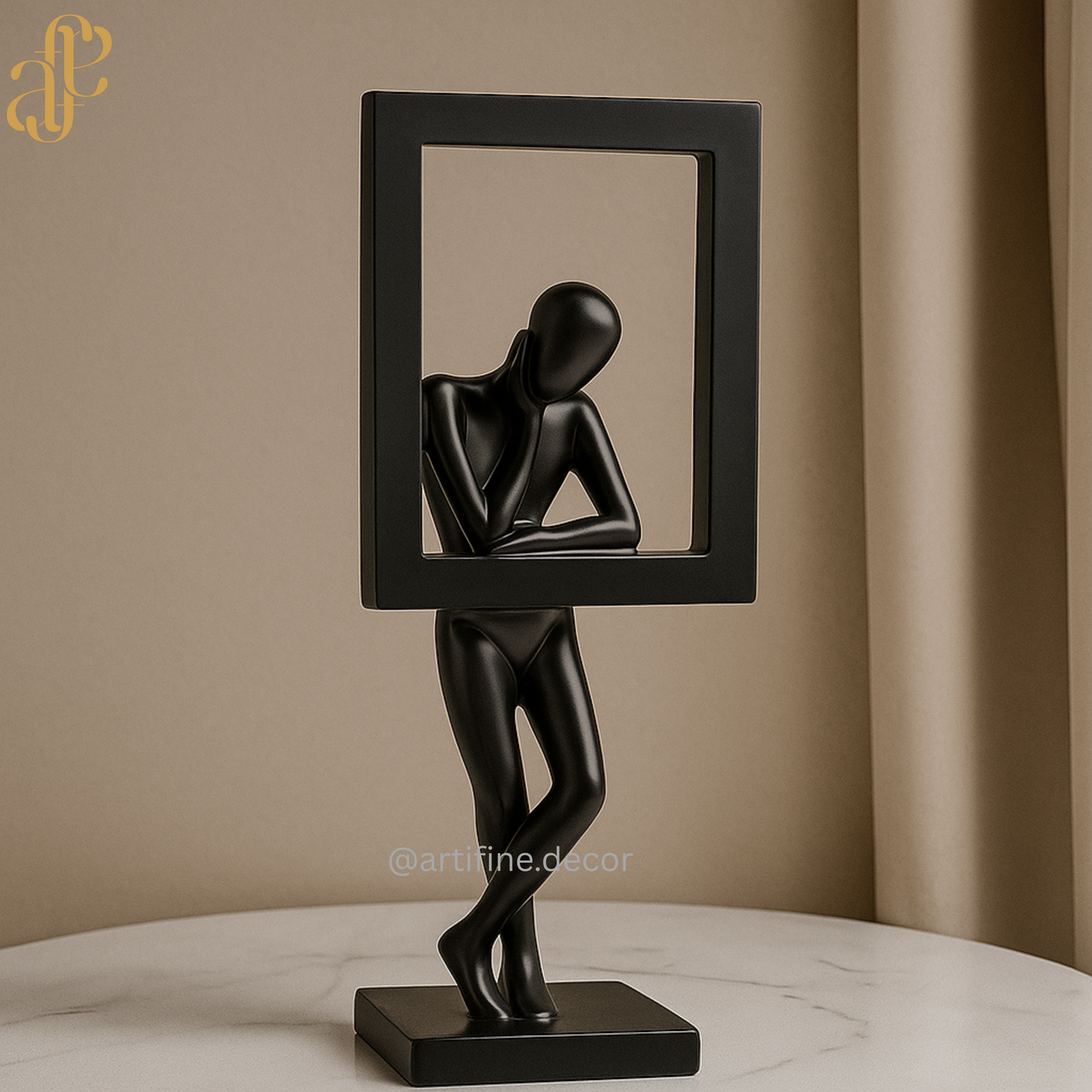 Abstract Frame Figure – Available in Black or White