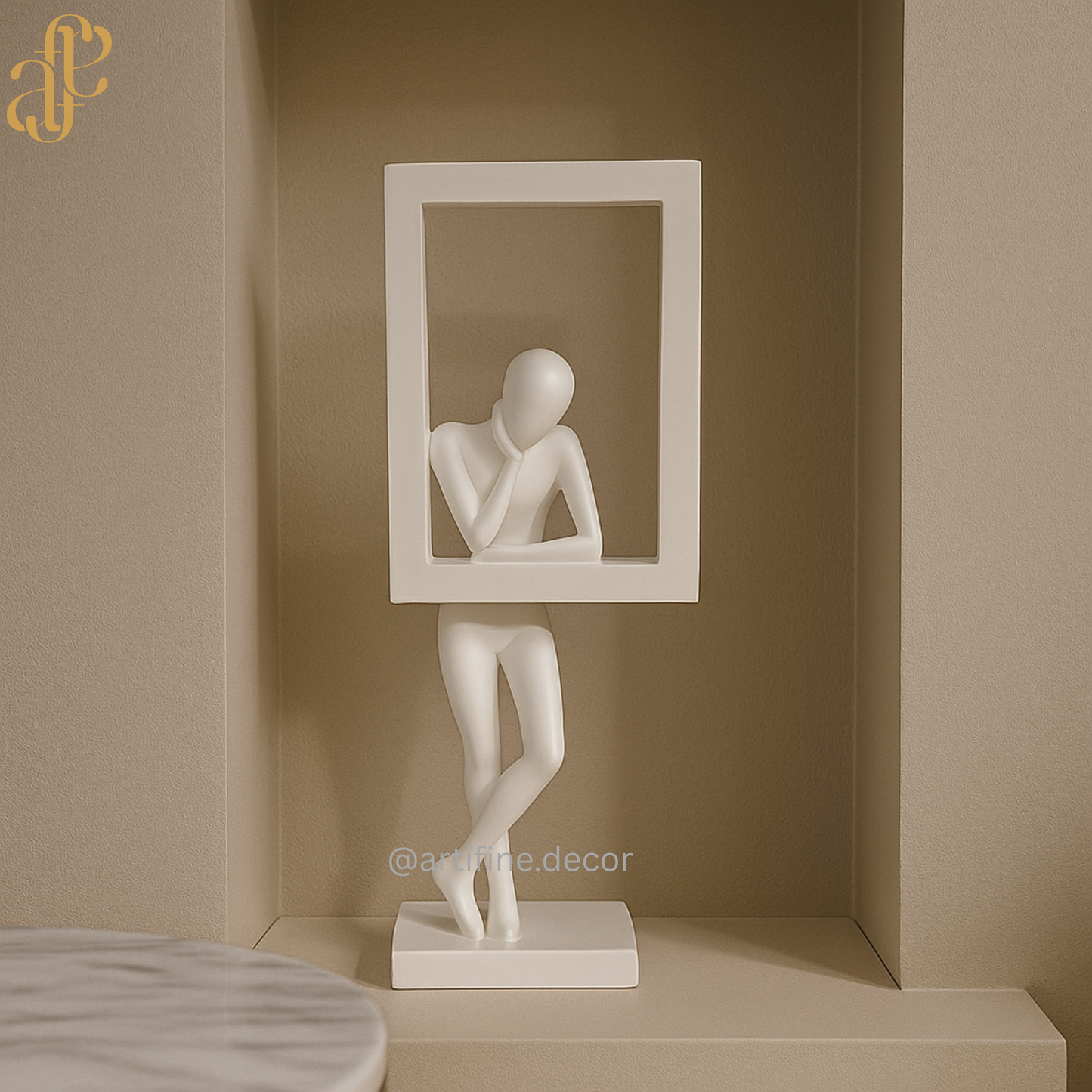 Abstract Frame Figure – Available in Black or White