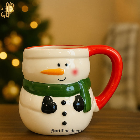 ❄️ Snowman Christmas Mug – Cozy Holiday Cheer ☕