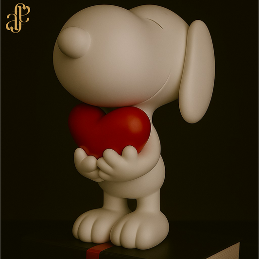 Love Pup- Snoopy Holding a Red Heart