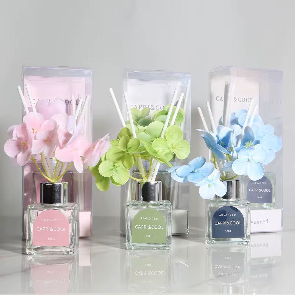 Reed Diffuser with flower bouquet