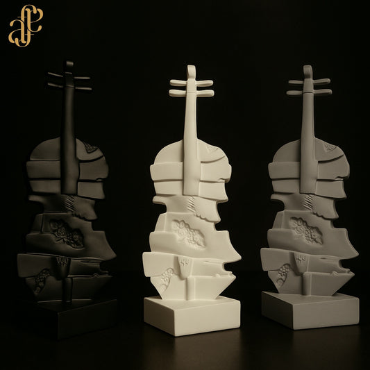 Violin Sculpture – Abstract Musician-Inspired Decor