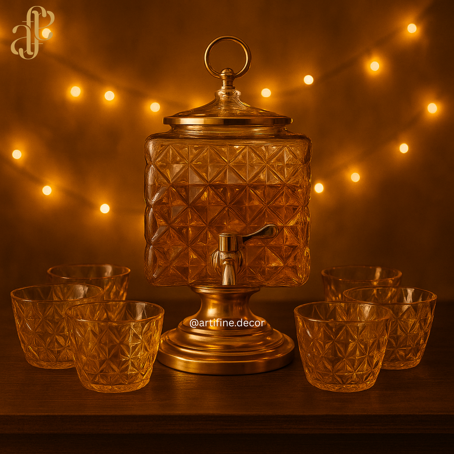 Drinks Dispenser with 6 Cups